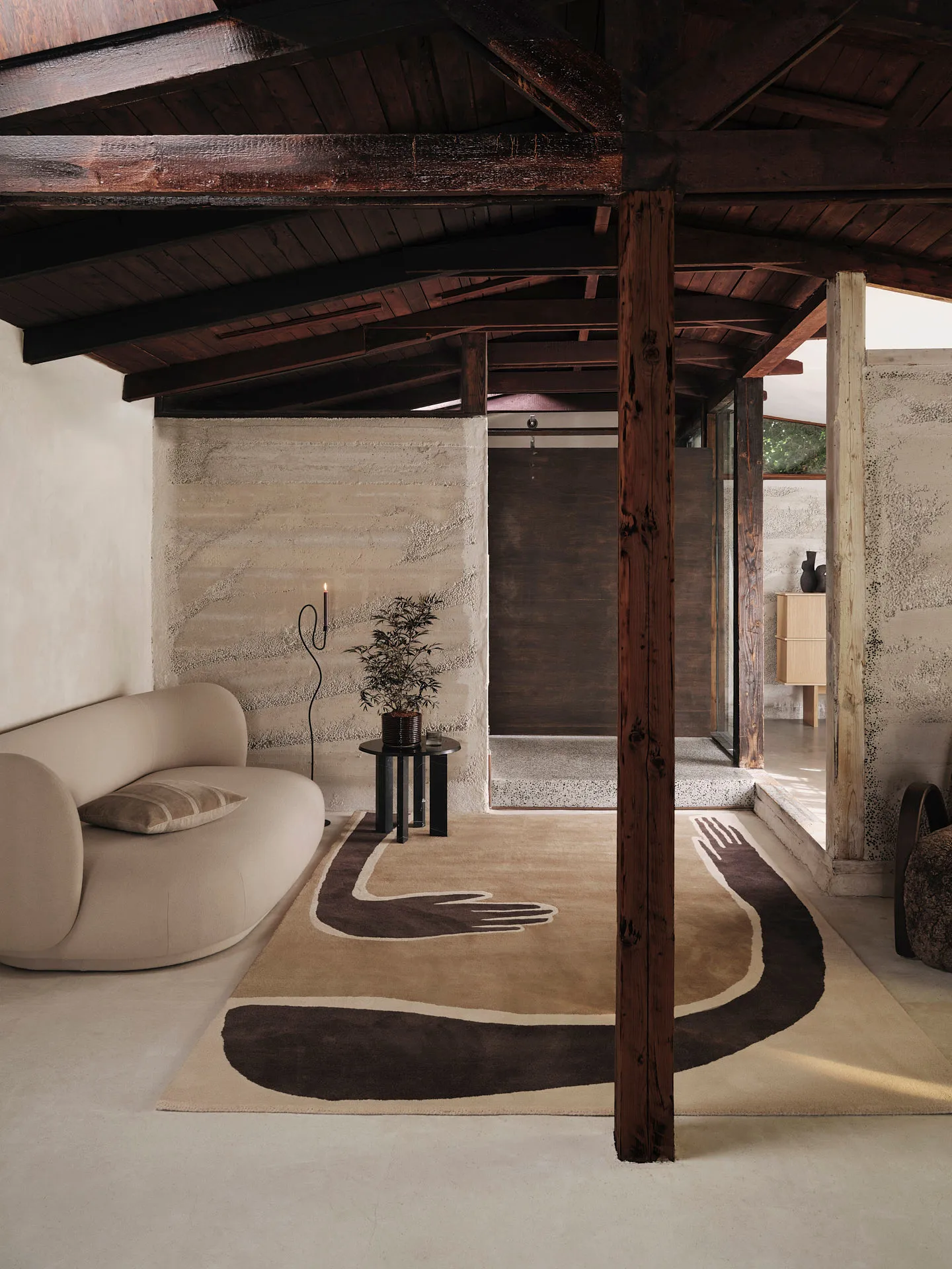 Pose χαλί, Coffee-off white, 200x300 cm Ferm Living