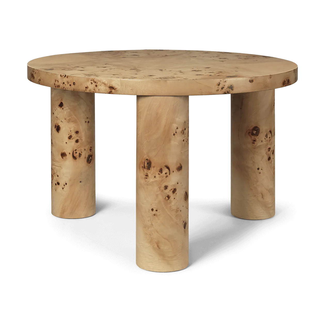 Post τραπεζάκι σαλονιού μικρό 65 cm, Burl veneer Ferm Living