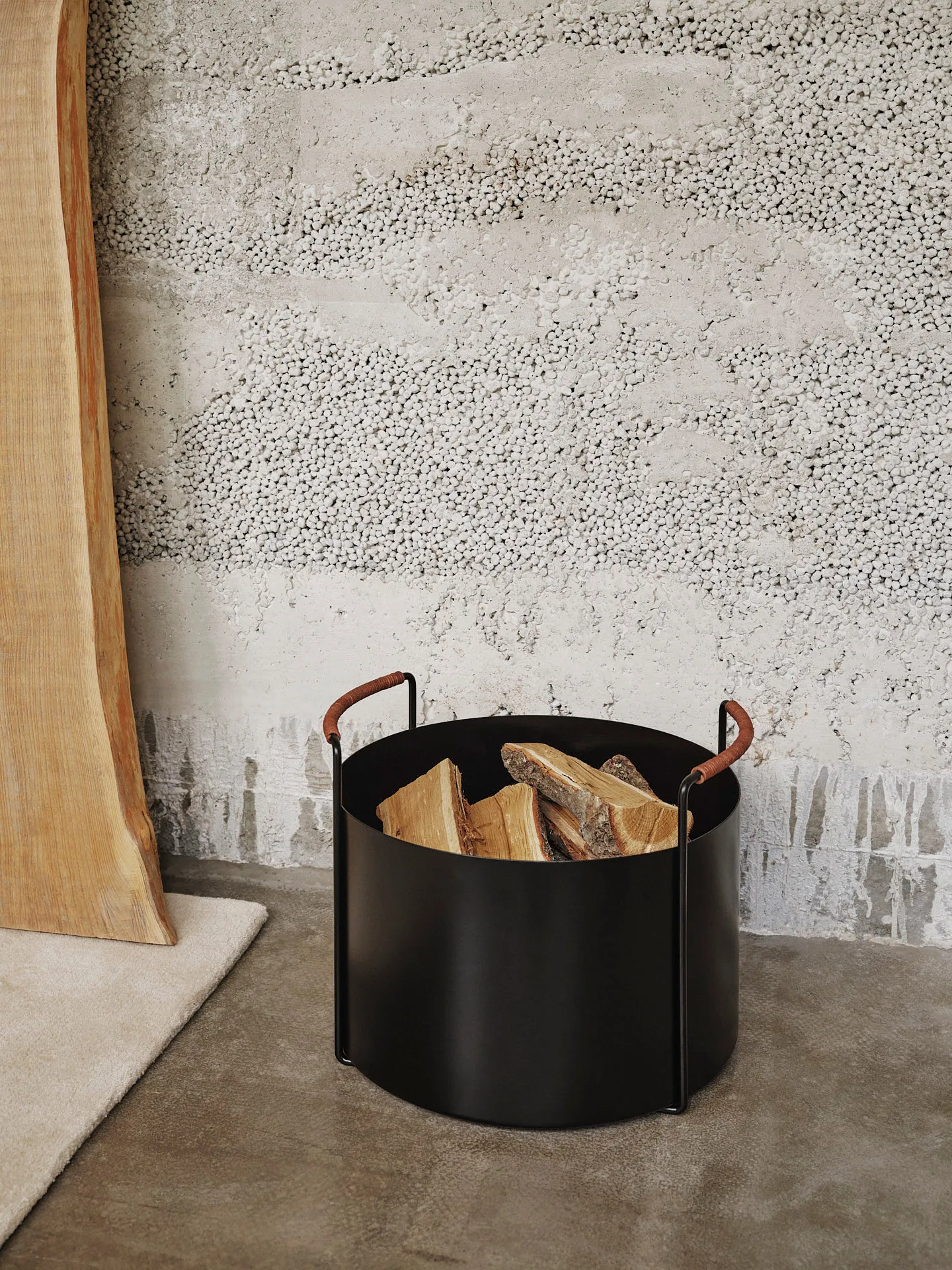 Post τραπεζάκι σαλονιού small Ø65 εκ., Black Ferm Living