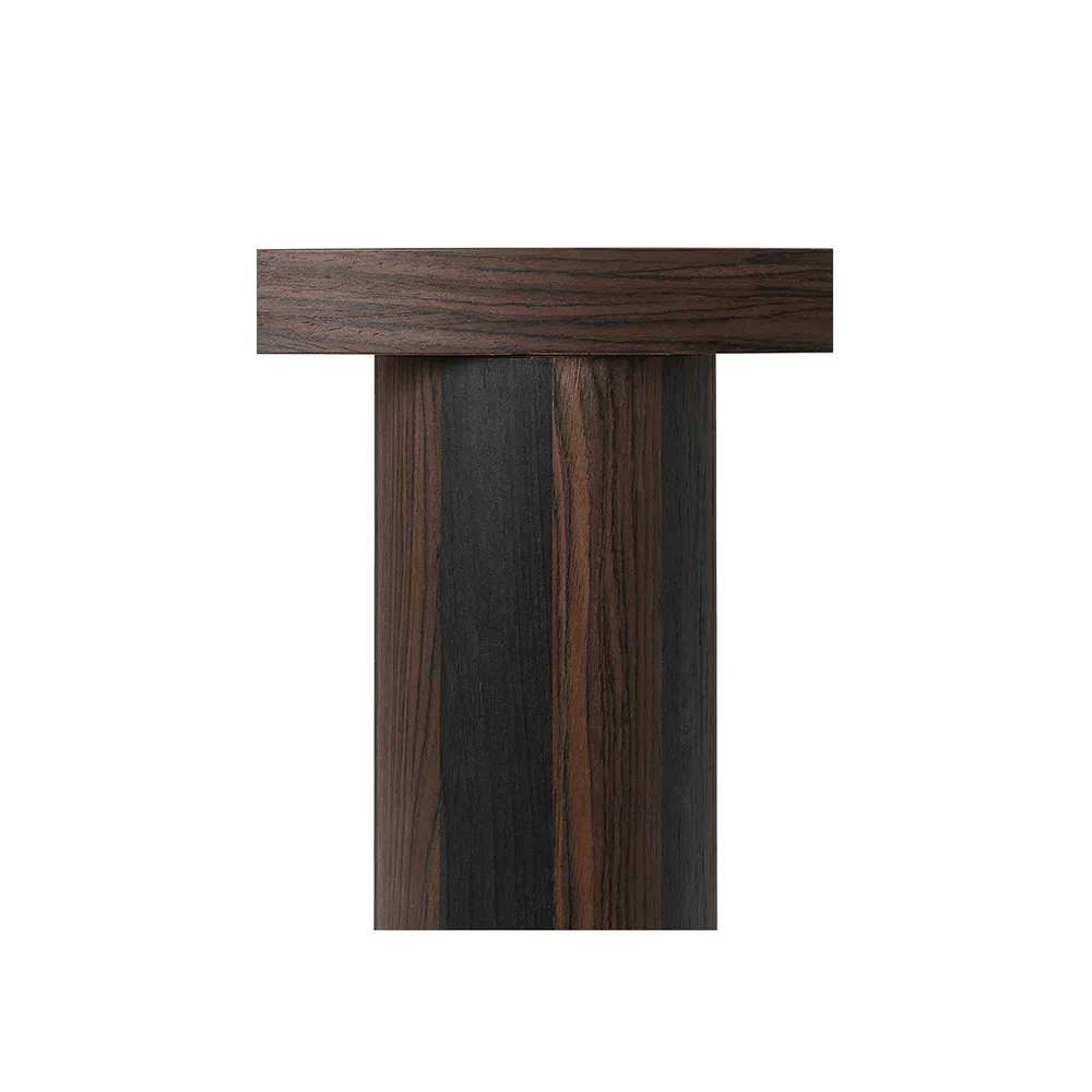 Post τραπέζι σαλονιού, Smoked oak, large, lines Ferm Living