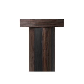 Post τραπέζι σαλονιού - Smoked oak, large, lines - Ferm Living