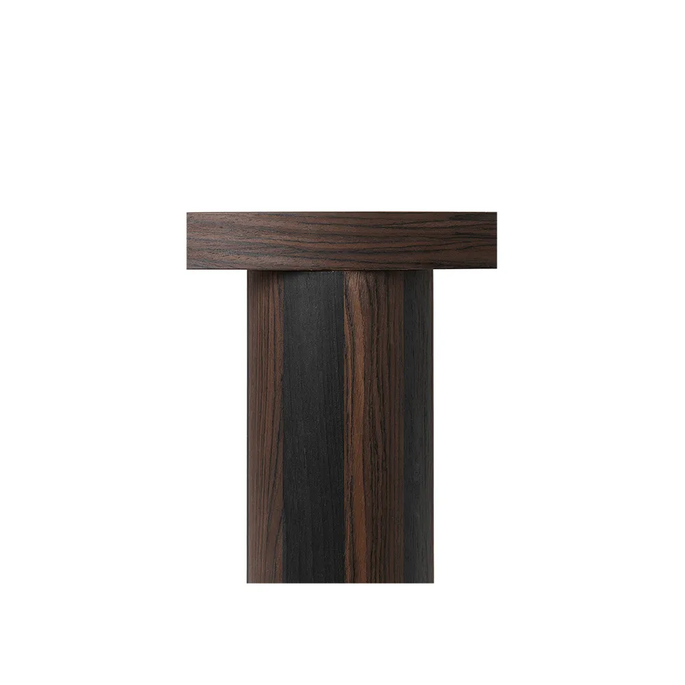Post τραπέζι σαλονιού, Smoked oak, small, lines Ferm Living
