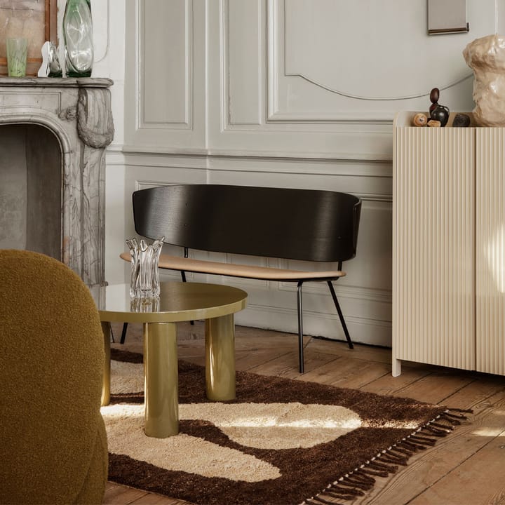 Post τραπέζι σαλονιού, Smoked oak, small, lines Ferm Living