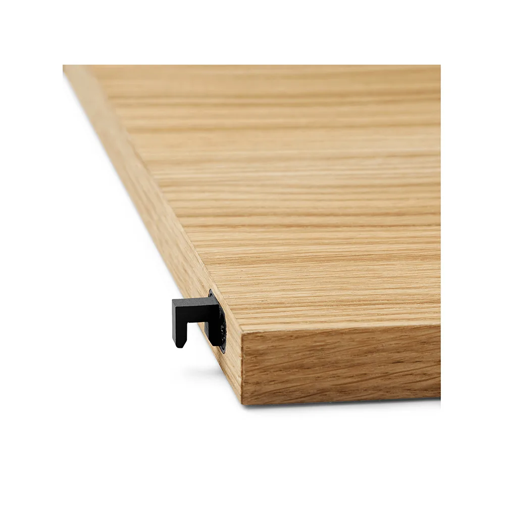 Punctual Perforated ράφι 90 εκατοστά, oak oiled, anthracite Ferm Living