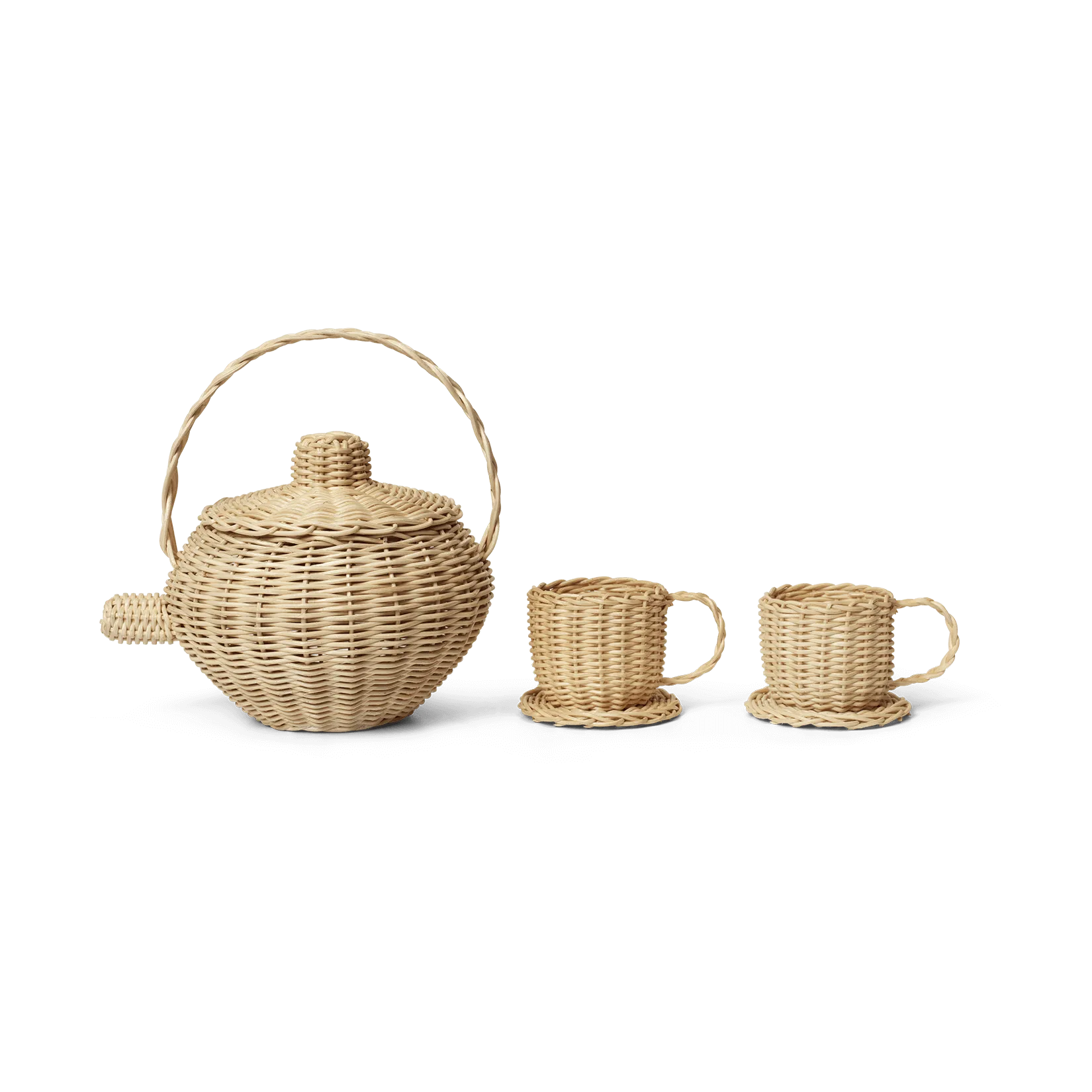 Σετ σερβίτσια Rattan 3 τεμαχίων, Natural Ferm Living