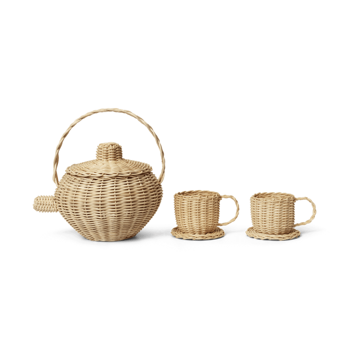 Σετ σερβίτσια Rattan 3 τεμαχίων - Natural - Ferm Living
