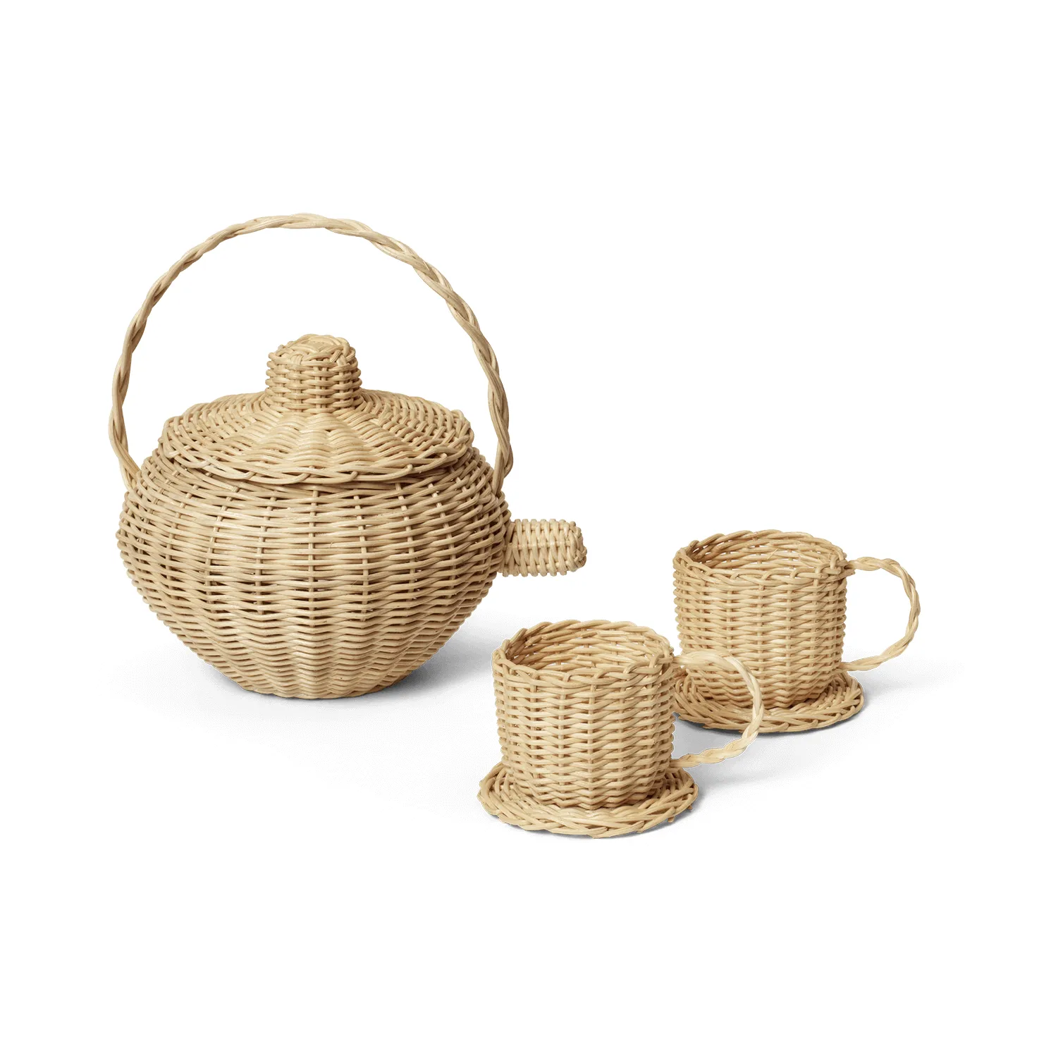 Σετ σερβίτσια Rattan 3 τεμαχίων, Natural Ferm Living