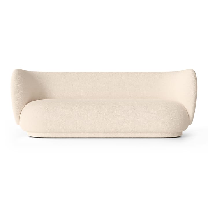 Rico καναπές bouclé 3-θέσιος - Wool bouclé offwhite - Ferm Living