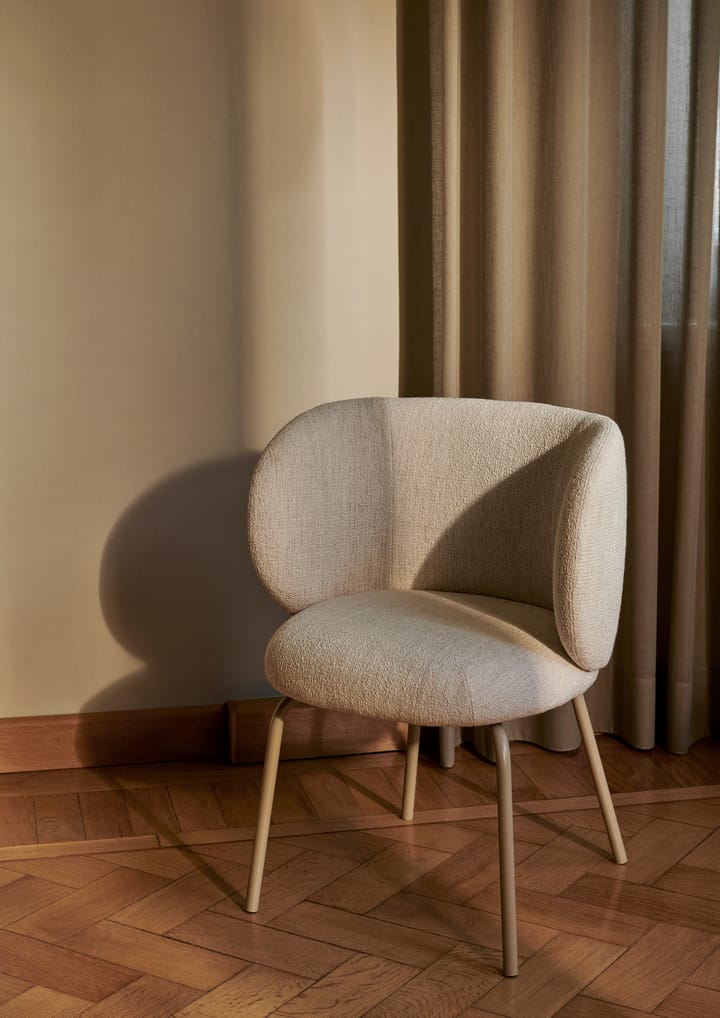 Καρέκλα τραπεζαρίας Rico - bouclé, Off-white-cashmere Ferm Living