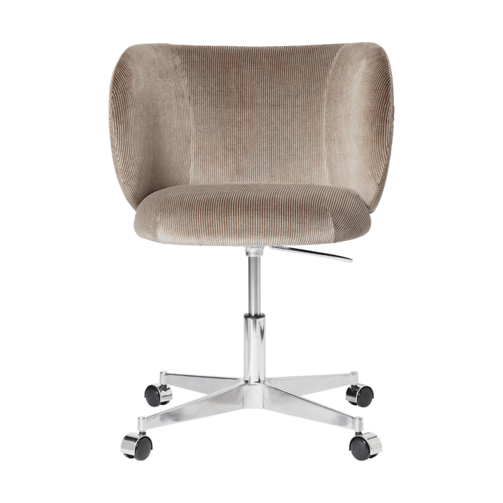 Rico καρέκλα τραπεζαρίας με ρόδες Devoré Velvet - Flint Grey - Ferm Living