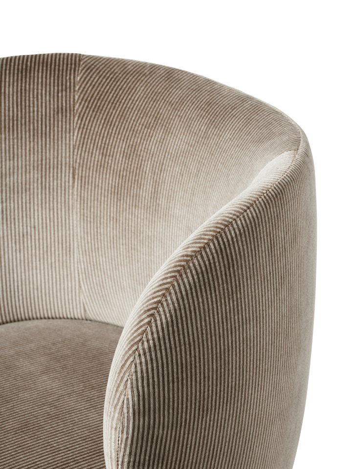 Rico καρέκλα τραπεζαρίας με ρόδες Devoré Velvet, Flint Grey Ferm Living