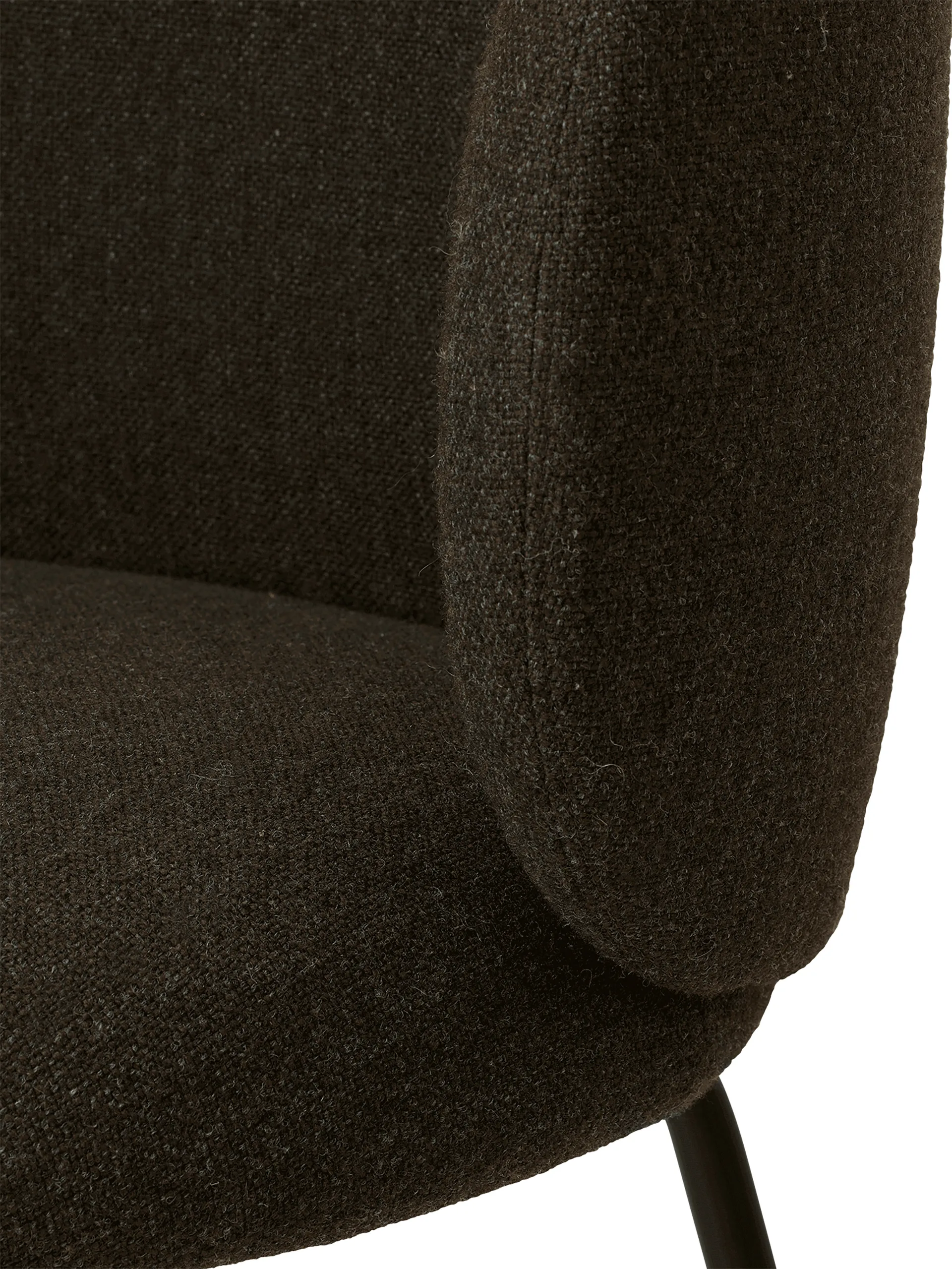 Rico hallingdal καρέκλα τραπεζαρίας, Dark grey brown-Black Ferm Living