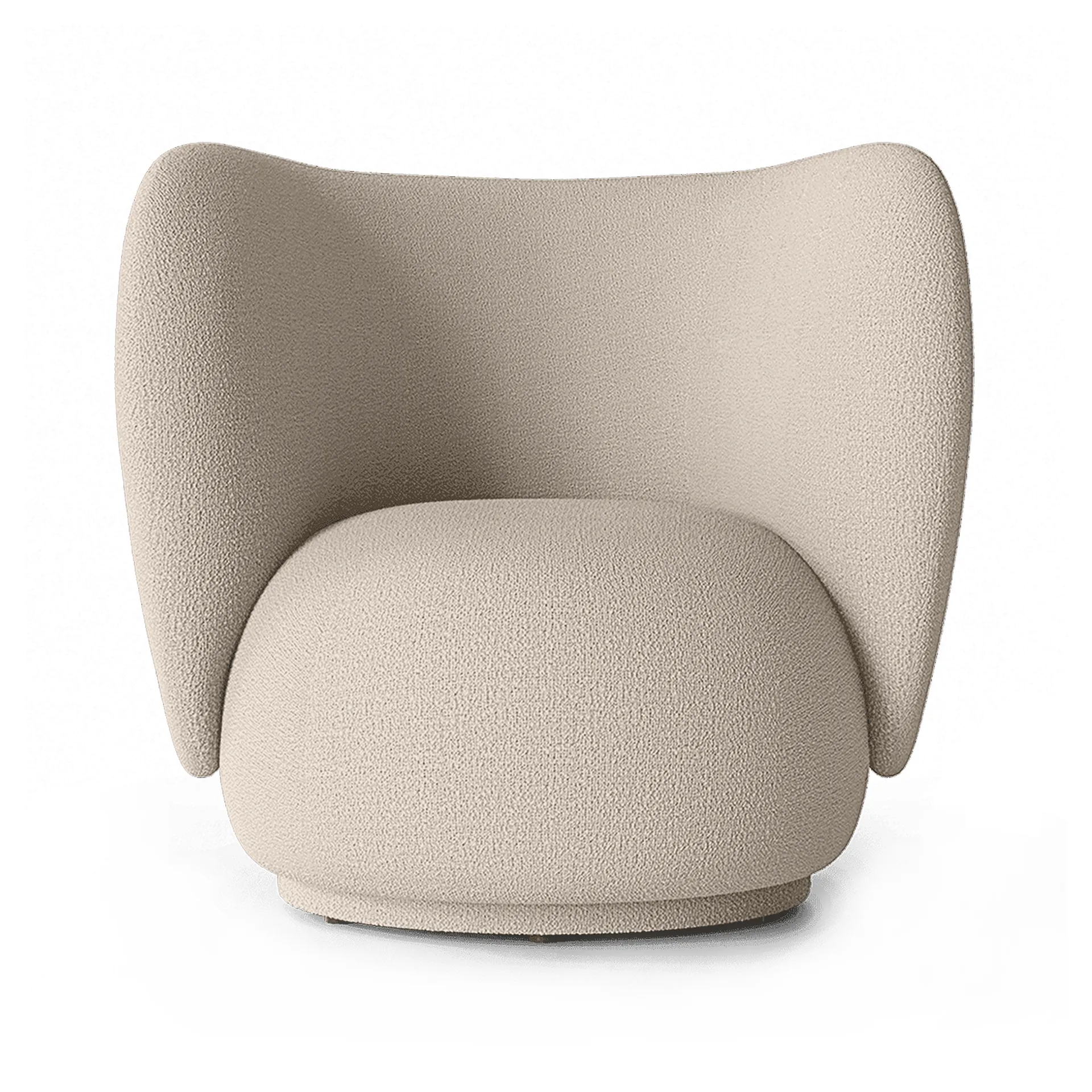 Rico lounge καρέκλα bouclé, Wool bouclé natural Ferm Living