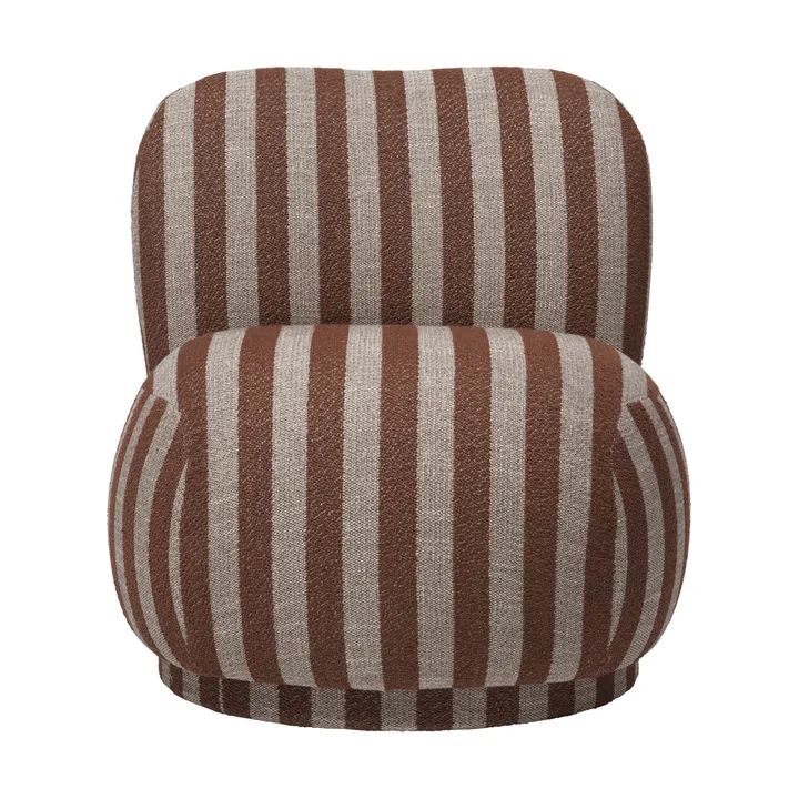Rico lounge chair piccolo πολυθρόνα - Louisiana, Sand-chocolate - Ferm Living
