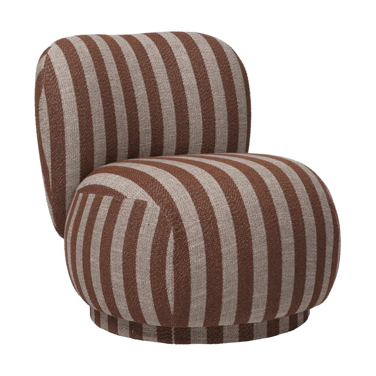 Rico lounge chair piccolo πολυθρόνα, Louisiana, Sand-chocolate Ferm Living