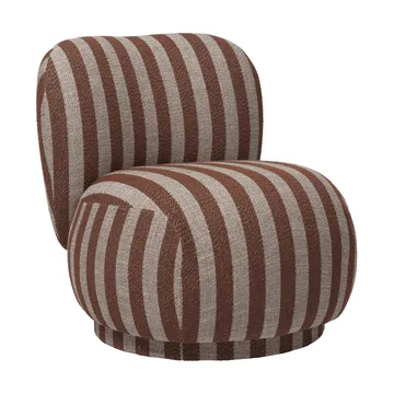 Rico lounge chair piccolo πολυθρόνα - Louisiana, Sand-chocolate - Ferm Living