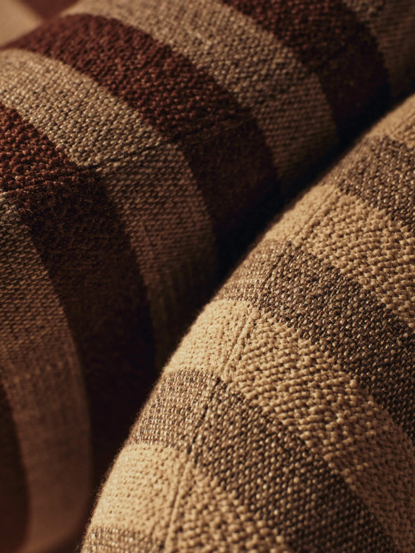 Rico lounge chair piccolo πολυθρόνα, Louisiana, Sand-chocolate Ferm Living