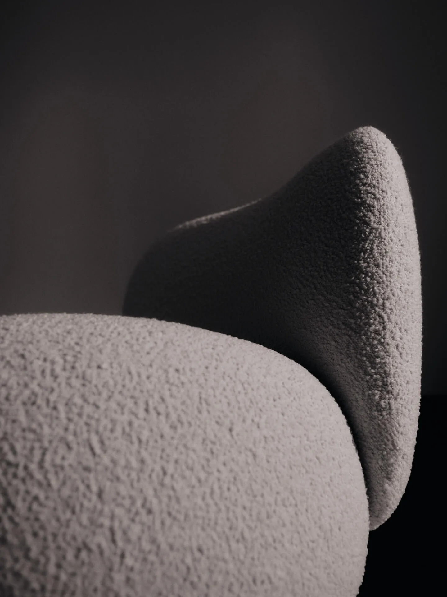 Rico lounge chair piccolo πολυθρόνα, Nordic Bouclé-Off-white Ferm Living