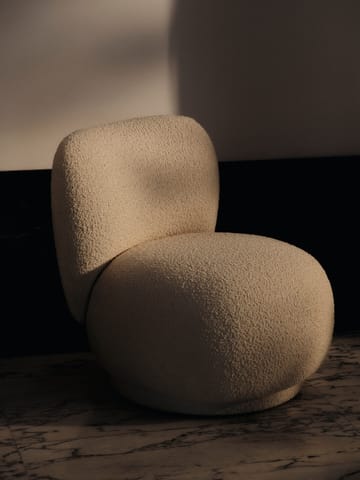 Rico lounge chair piccolo πολυθρόνα - Nordic Bouclé-Off-white - Ferm Living