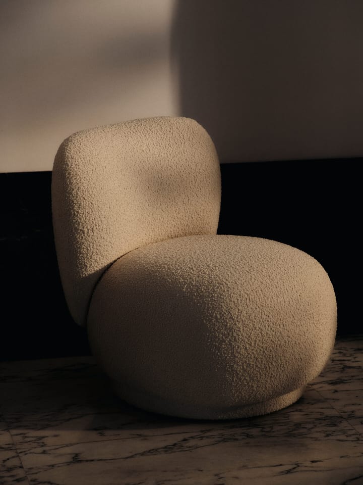 Rico lounge chair piccolo πολυθρόνα, Nordic Bouclé-Off-white Ferm Living
