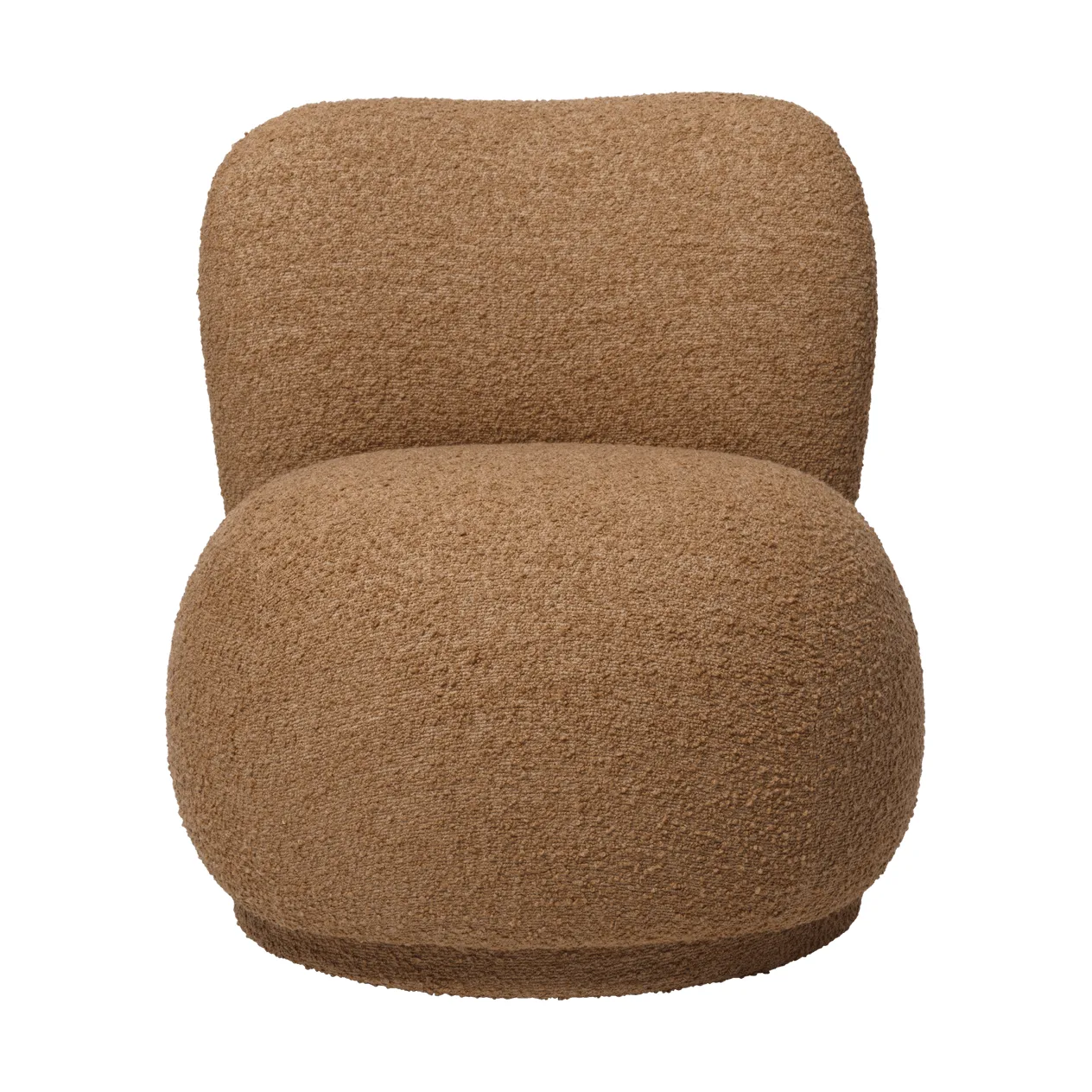 Rico lounge chair raw bouclé piccolo πολυθρόνα, Tan Ferm Living