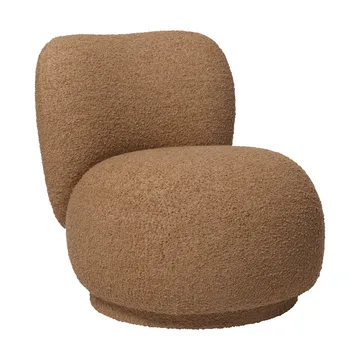 Rico lounge chair raw bouclé piccolo πολυθρόνα - Tan - Ferm Living