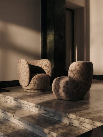 Rico lounge chair πολυθρόνα swivel - Cilla-Taupe - Ferm Living