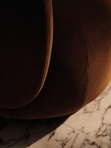 Rico lounge chair πολυθρόνα swivel - Devoré velvet-Rust - Ferm Living
