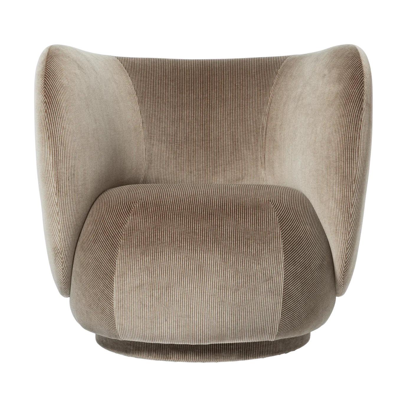 Rico πολυθρόνα lounge, Devoré velvet-Flint grey Ferm Living