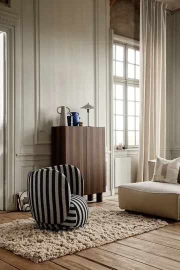 Rico πολυθρόνα lounge - Louisiana sand black - Ferm Living