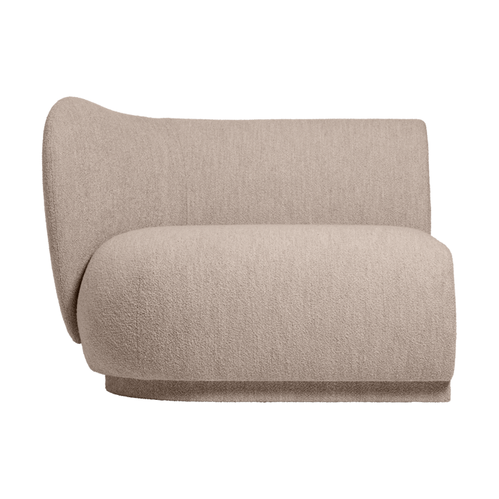 Rico modular καναπές μπράτσο αριστερό Soft Bouclé - Natural - Ferm Living