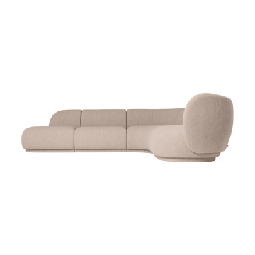 Rico modular καναπές μπράτσο αριστερό Soft Bouclé - Natural - Ferm Living