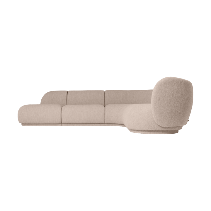 Rico modular καναπές μπράτσο αριστερό Soft Bouclé, Natural Ferm Living