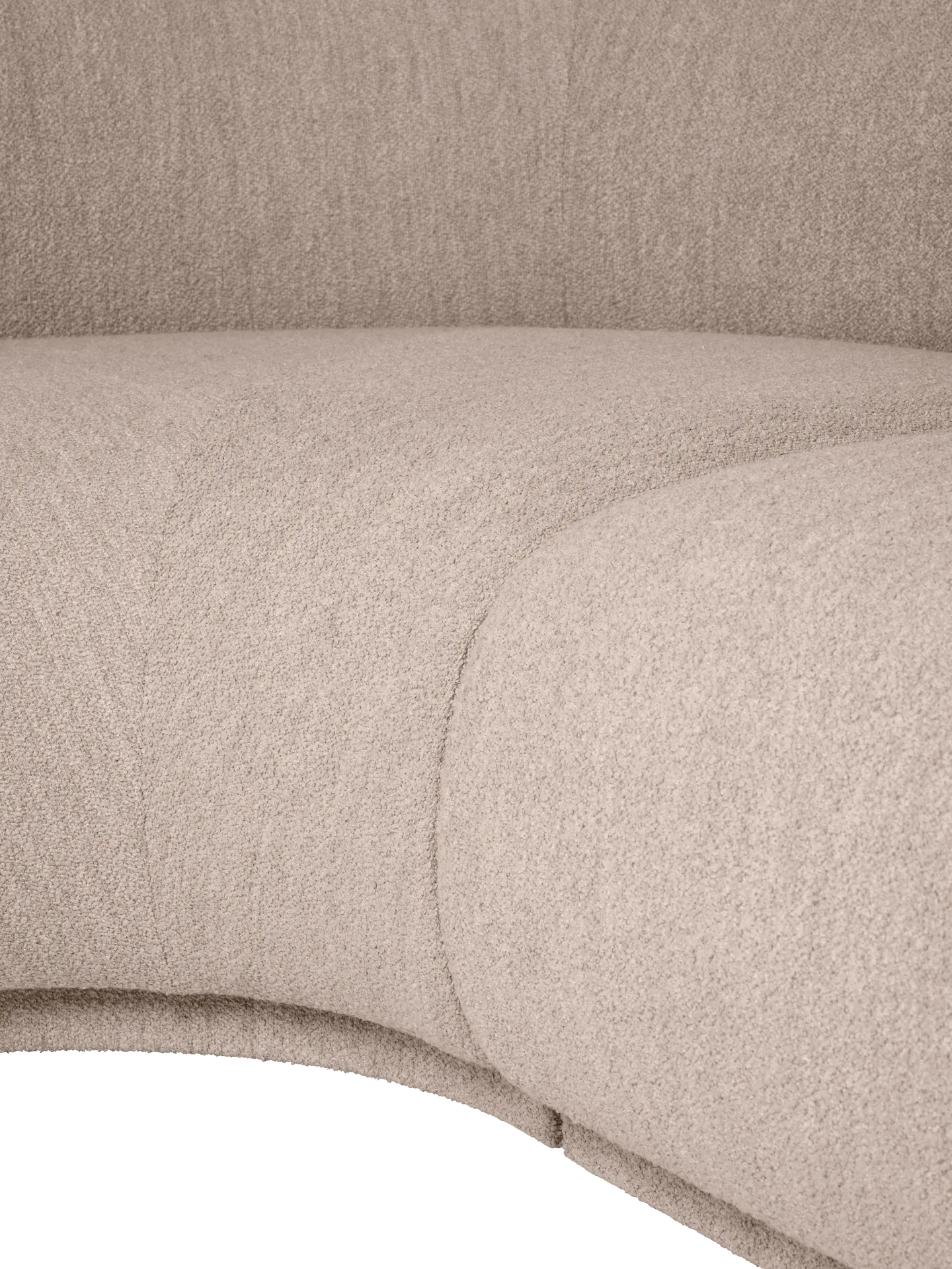 Rico modular καναπές μπράτσο αριστερό Soft Bouclé, Natural Ferm Living