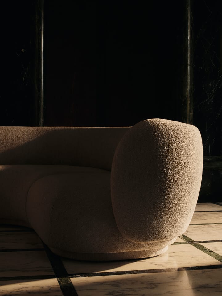 Rico modular καναπές μπράτσο δεξί Soft Bouclé, Natural Ferm Living