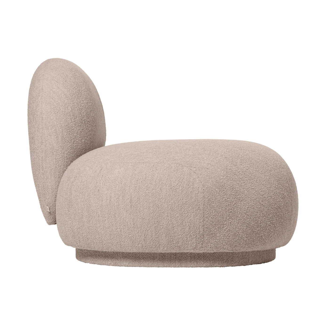 Rico open modular καναπές αριστερός, Soft bouclé-natural Ferm Living
