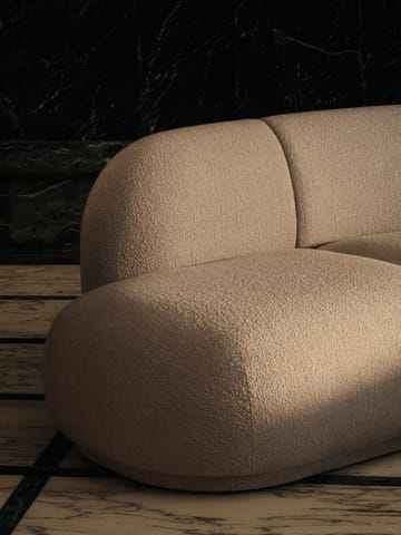 Rico open modular καναπές αριστερός - Soft bouclé-natural - Ferm Living