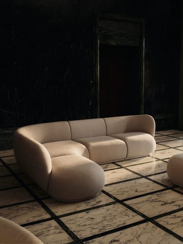 Rico open modular καναπές αριστερός - Soft bouclé-natural - Ferm Living