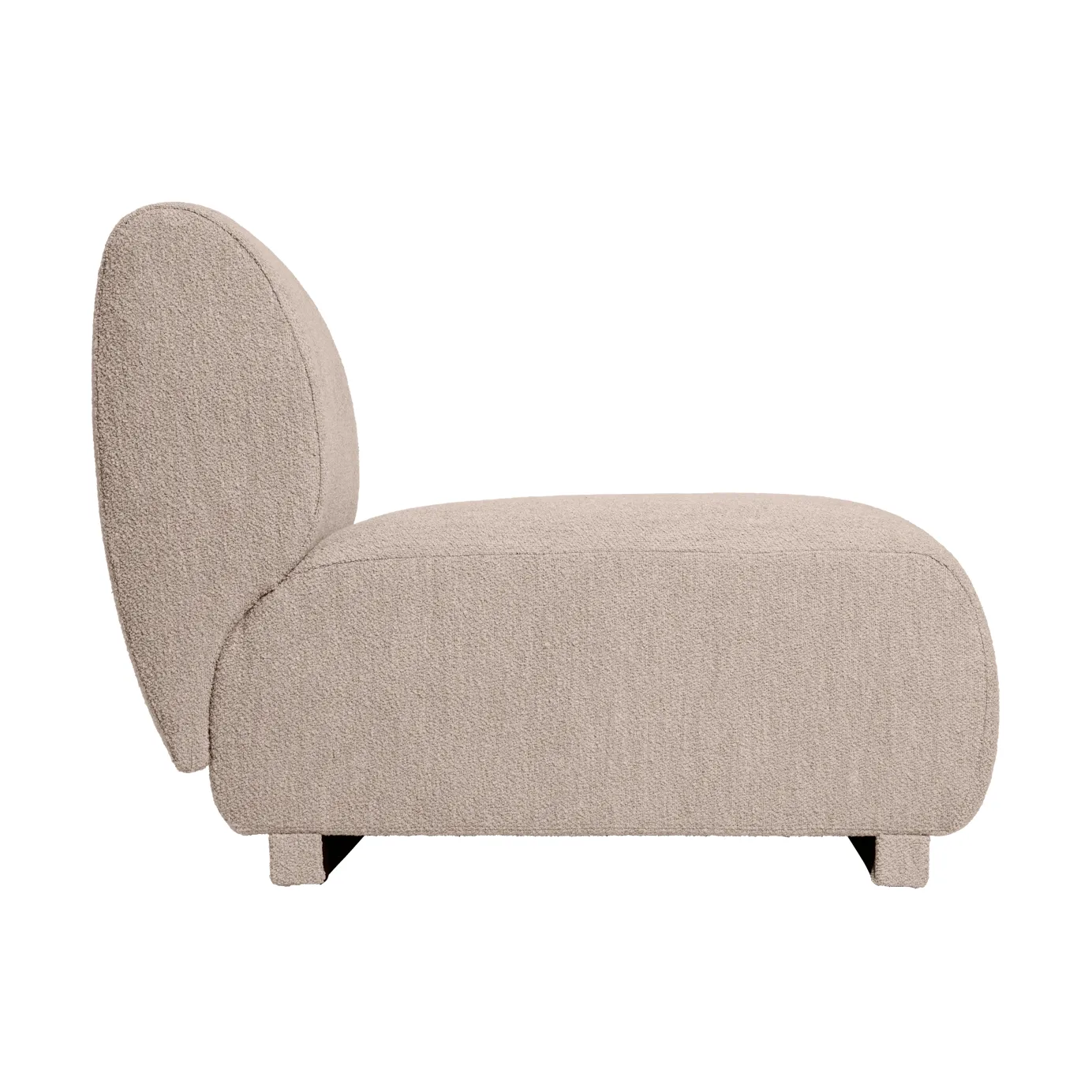 Rico open modular καναπές δεξιός, Soft bouclé-natural Ferm Living