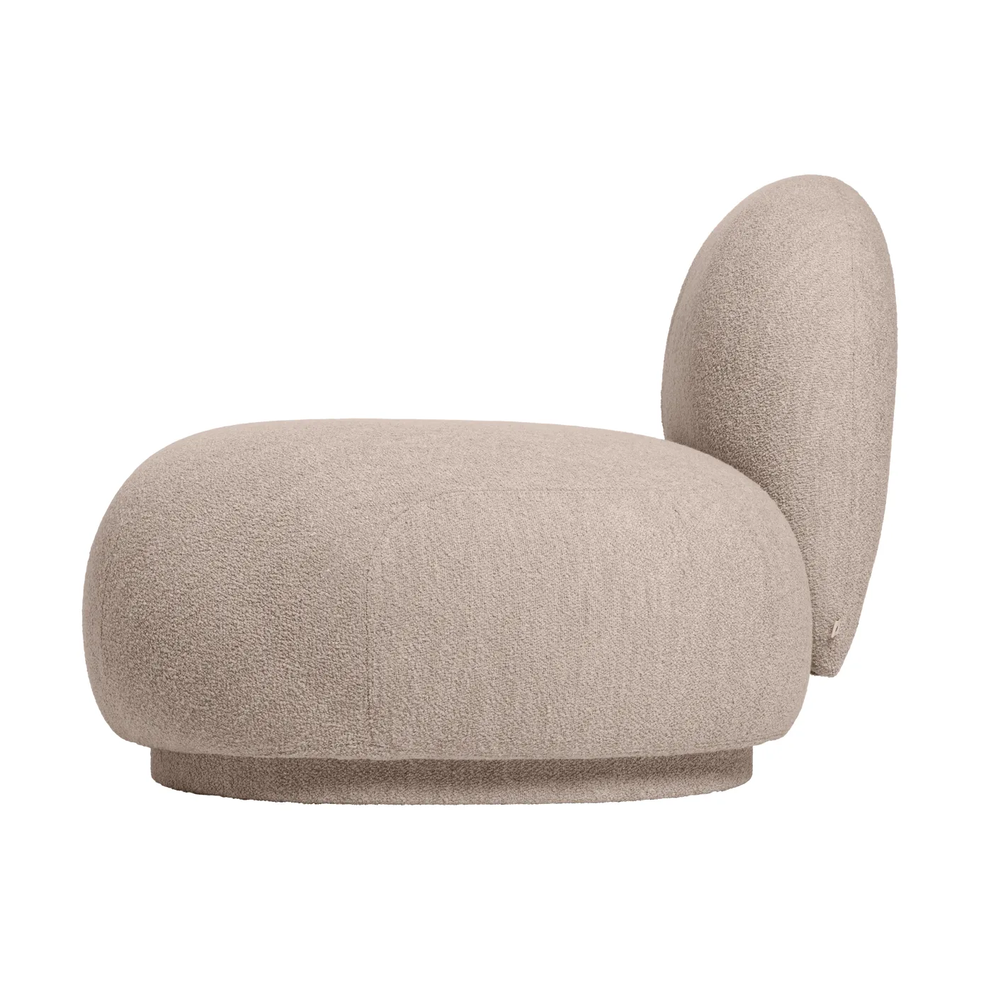Rico open modular καναπές δεξιός, Soft bouclé-natural Ferm Living