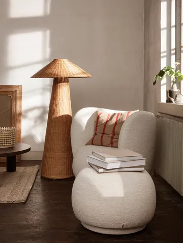 Rico pouf πουφ - Bouclé offwhite - Ferm Living