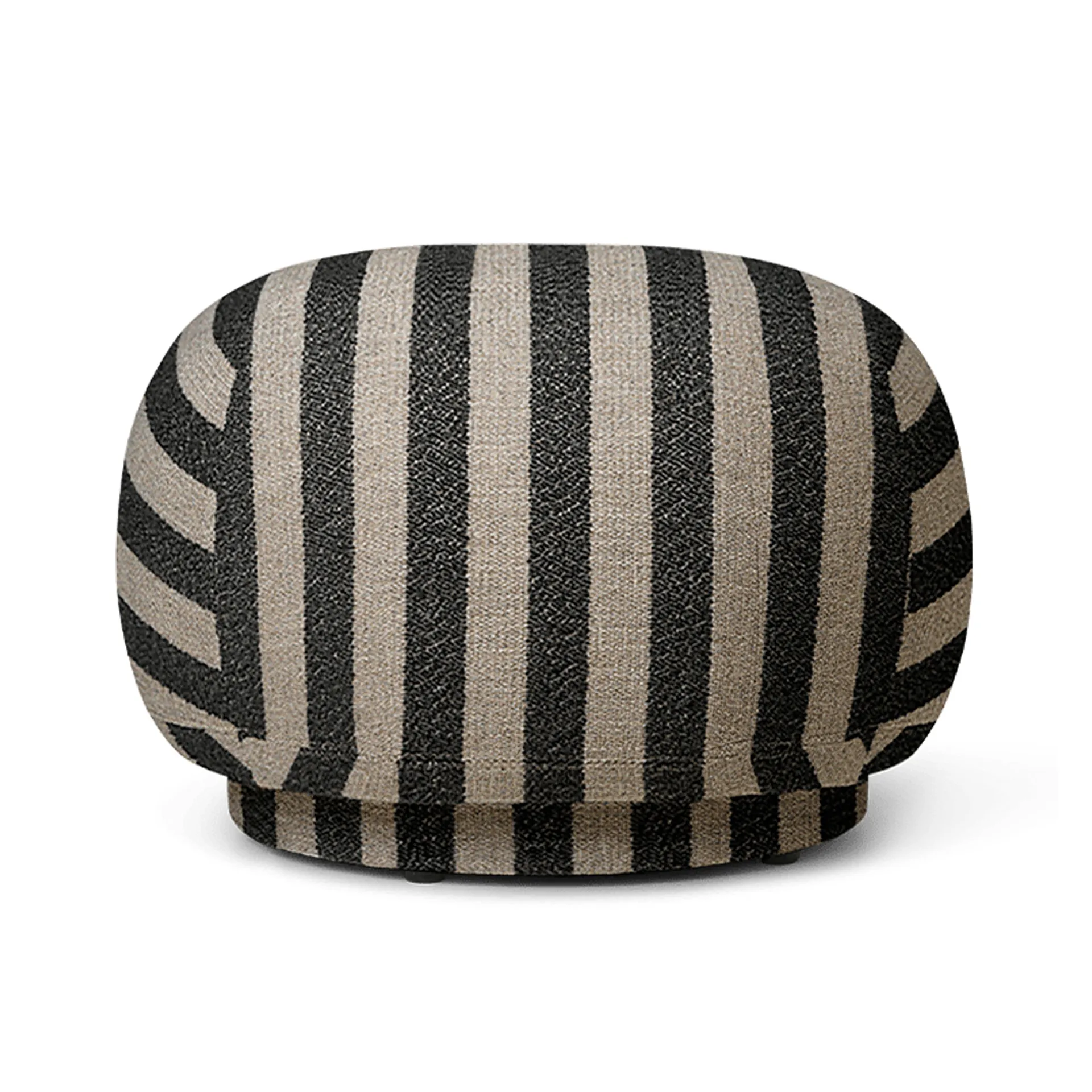 Rico pouf πουφ, Louisiana sand black Ferm Living