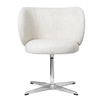 Rico swivel καρέκλα τραπεζαρίας - bouclé - Off-white - Ferm Living