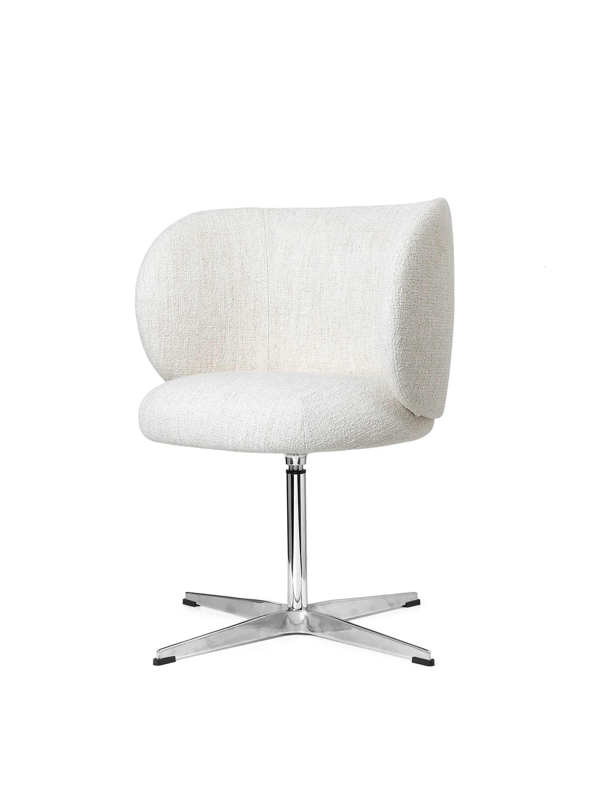 Rico swivel καρέκλα τραπεζαρίας - bouclé, Off-white Ferm Living