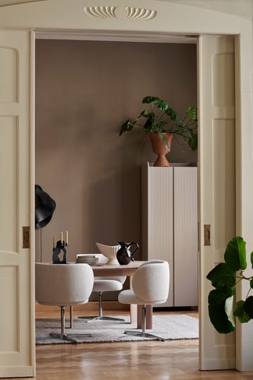 Rico swivel καρέκλα τραπεζαρίας - bouclé - Off-white - Ferm Living