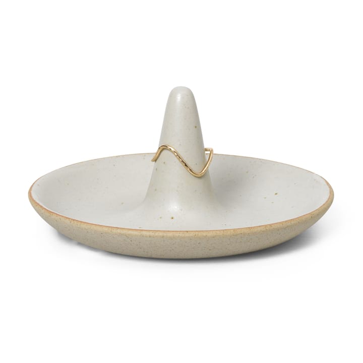 Ring Cone στήριγμα δαχτυλιδιού, Υπόλευκο με κόκκους Ferm Living