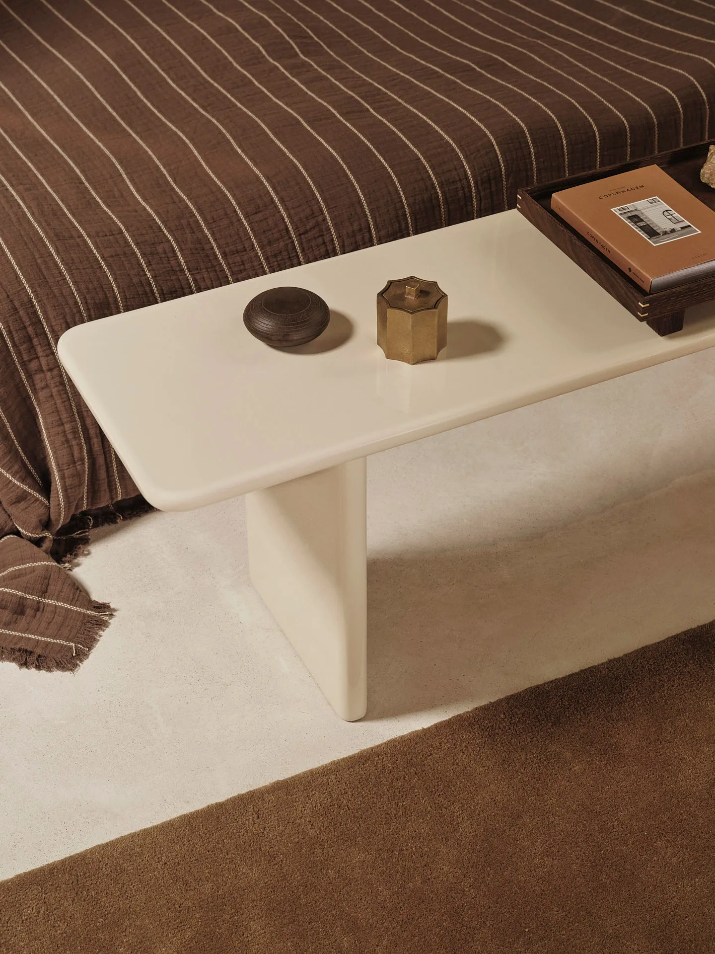 Rink πάγκος 140 cm, Eggshell Ferm Living