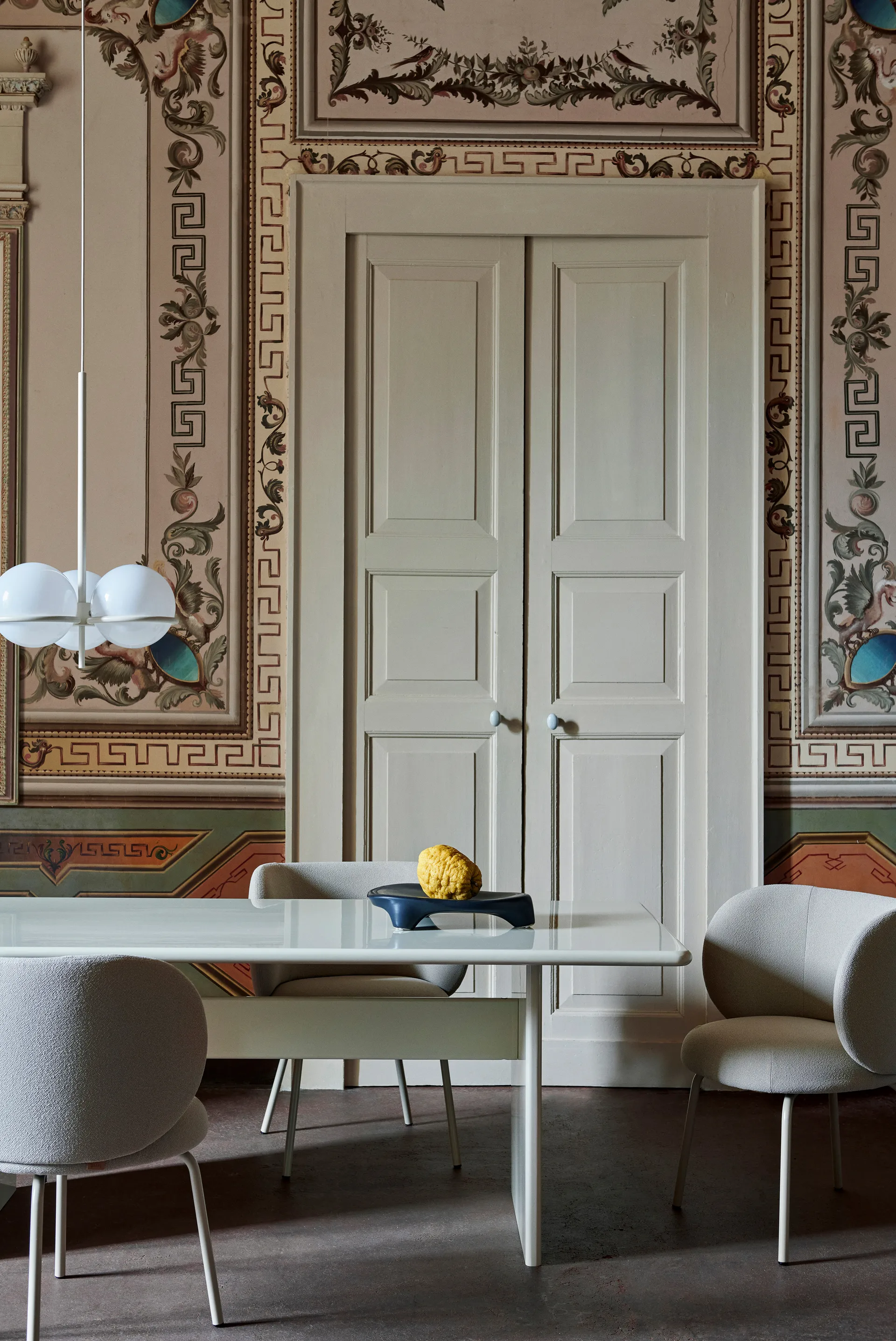 Rink τραπεζαρία μικρό 200x90x74 εκ, Eggshell Ferm Living