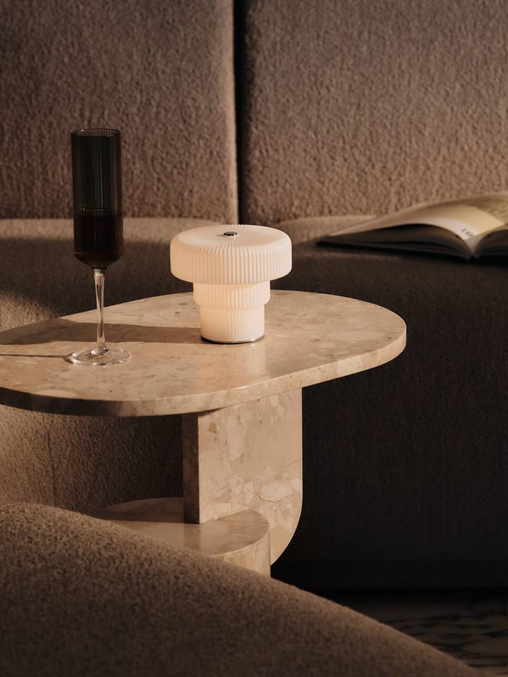 Ripple φορητό επιτραπέζιο φωτιστικό 10 cm, White Ferm Living