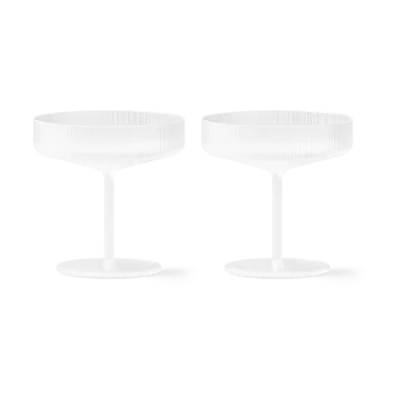 Ripple ποτήρι σαμπάνιας συσκευασία 2 τεμαχίων - Frosted - Ferm Living